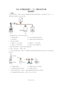 [化学]2024北京重点校高一上学期期末真题分类汇编：氮的循环