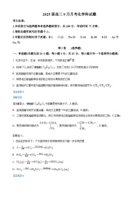 广西壮族自治区贵港市平南县中学2024-2025学年高三上学期9月月考化学试题（解析版）