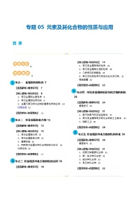 新高考化学二轮复习讲与练 专题05 元素及其化合物的性质与应用(讲义)（2份打包，原卷版+解析版）