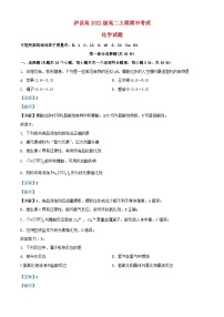 四川省泸州市泸县2023_2024学年高二化学上学期11月期中试题含解析