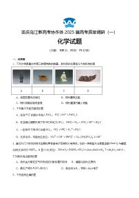 重庆市乌江新高考协作体2024-2025学年高三上学期9月月考化学试题（Word版附答案）