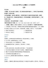 安徽省多校联考2025届高三上学期8月第一次联考化学试卷（Word版附解析）