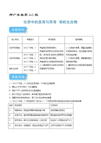 （广东版）新高考化学三轮冲刺强化练习 第4-6题 化学中的美育与劳育 有机化合物（解析版）