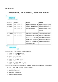 （黑吉辽通用）新高考化学三轮冲刺强化练习 选择题 物质的制备 性质和转化 阿伏加德罗常数（2份打包，原卷版+解析版）