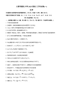 湖南省长沙市雅礼中学2025届高三上学期第一次月考化学试题（原卷版+解析版）