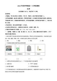 广西名校联盟2024-2025学年高一上学期入学考试化学试题（原卷版+解析版）