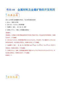 新高考化学一轮复习考点过关练考向08 金属材料及金属矿物的开发利用（含解析）