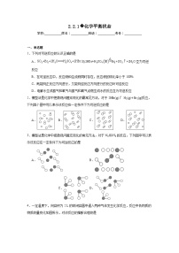 人教版 (2019)选择性必修1第二章 化学反应速率与化学平衡第二节 化学平衡精品巩固练习