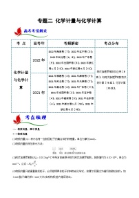 新高考化学二轮复习讲与练专题二 化学计量与化学计算（解析版）