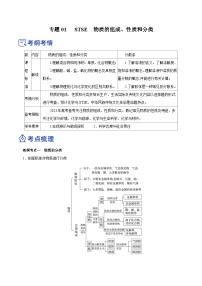 新高考化学二轮复习讲练测专题01  STSE  物质的分类、性质与变化（讲）解析版