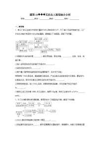 2025年高考化学试题二轮热点题型题型16无机化工流程综合分析含解析答案