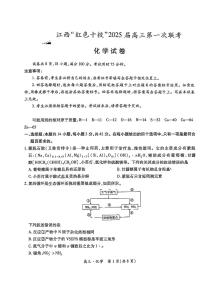 江西省红色十校2025届高三上学期第一次联考（一模）化学试题(有答案)