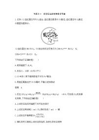 新高考化学复习专题一0一化学反应速率和化学平衡拓展练习含答案