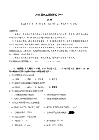 广东省华南师范大学附属中学2025届高三上学期综合测试（一）化学试卷（Word版附答案）