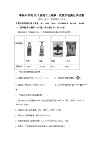 重庆市荣昌中学校2024-2025学年高三上学期9月月考化学试题