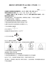 湖南省长沙市长郡中学2025届高三上学期月考 化学试卷