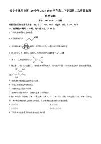 辽宁省沈阳市2023-2024学年高二下学期第二次质量监测+化学试卷（含答案）