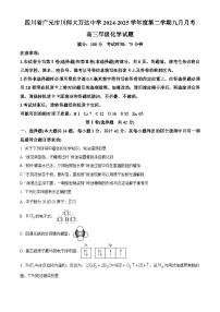 四川省广元市川师大万达中学2024-2025学年高三上学期9月检测 化学试卷（原卷版）