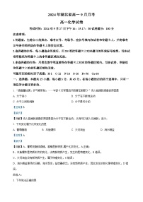 湖北省新高考联考协作体2024-2025学年高一上学期9月联考化学试题（Word版附解析）