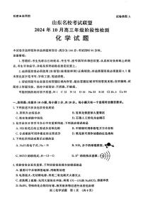 山东省名校考试联盟2024-2025学年高三上学期10月阶段性考试化学试题