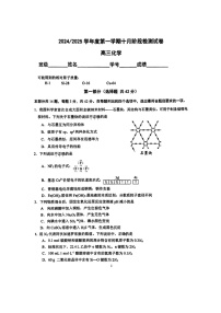 [化学]2024北京五中高三上学期10月月考试卷