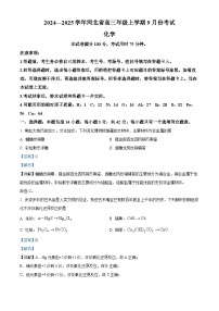 河北省联考2024-2025学年高三上学期9月月考化学试题（Word版附解析）