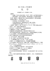 河北省保定市部分高中2024-2025学年高二上学期10月期中考试化学试题