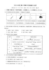 北京理工大学附属中学2024-2025学年高二上学期10月月考化学试题