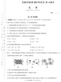 湖南名校联考联合体2024年高一上学期10月第一次联考化学试题+答案