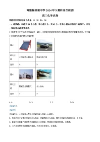 湖南省长沙市南雅梅溪湖中学2024-2025学年高二上学期阶段性检测化学试题（Word版附解析）