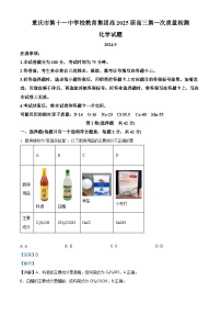 重庆市第十一中学2025届高三上学期第一次月考化学试题（Word版附解析）