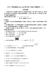 云南省大理白族自治州下关第一中学教育集团2024-2025学年高二上学期10月月考化学试题