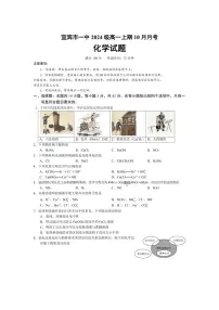 [化学]四川省宜宾市第一中学2024～2025学年高一上学期10月月考试题(含答案)