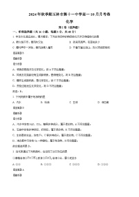 广西玉林市第十一中学2024-2025学年高一上学期10月月考化学试题（解析版）