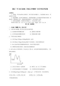 [化学]内蒙古通辽市第一中学2024～2025学年高二上学期10月月考试题(有答案)