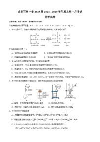 四川省成都市石室中学2024-2025学年高三上学期10月月考化学试题