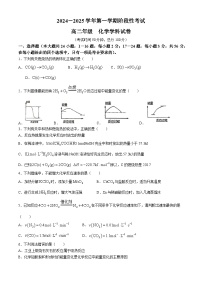 北京工业大学附属中学2024-2025学年高二上学期10月月考 化学试题(无答案)