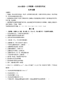 山东省日照实验高级中学2024-2025学年高一上学期10月月考 化学试题