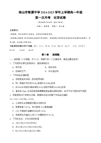 云南省保山市智源高级中学2024-2025学年高一上学期10月月考 化学试题