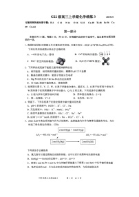 [化学]2024北京清华附中高三上学期统练三月考试卷及答案