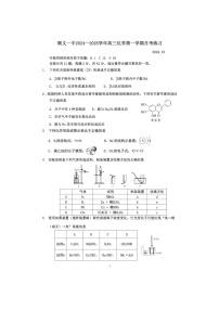 [化学]2024北京顺义一中高三上学期10月月考试卷及答案