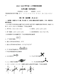 山东省淄博第七中学2024-2025学年高二上学期10月月考 化学试题（钱学森班）