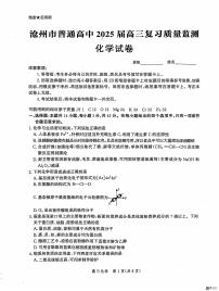 河北省沧州市2024-2025学年高三上学期10月复习质量监测化学