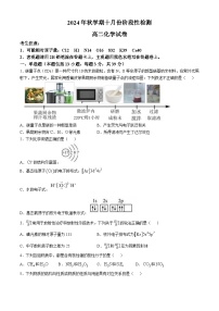 江苏省江阴长泾中学 洛社高中联考2024-2025学年高二上学期10月检测题 化学试题