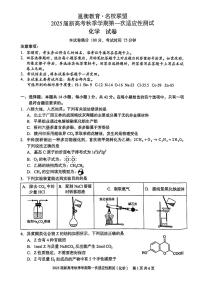 广西邕衡教育名校联盟2024-2025学年高三上学期10月第一次适应性检测 化学试题