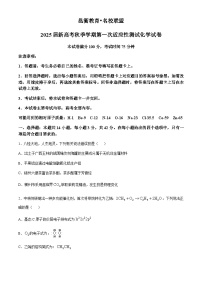 广西邕衡教育名校联盟2024-2025学年高三上学期10月适应性检测 化学试题（含解析）