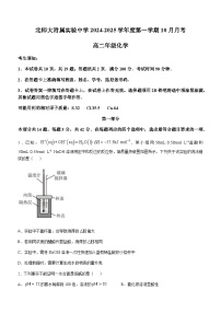 北京师范大学附属实验中学2024-2025学年高二上学期10月月考 化学试题