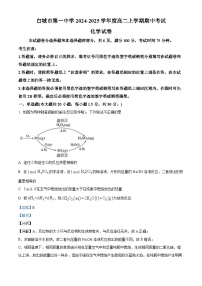 吉林省白城市第一中学2024-2025学年高二上学期10月期中考试化学试题（Word版附解析）