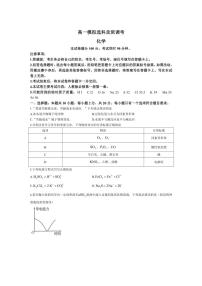 [化学]河南省长垣县育才高中2024～2025学年高一上学期模拟选科走班调考月考试题(有答案)