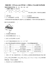 安徽省芜湖市第一中学2024-2025学年高二上学期10月自主练习化学试题